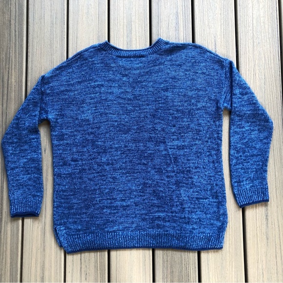 Lilly Pulitzer Vibrant Blue Long Sleeve Crew Neck Cotton Sweater Size XL - Picture 2 of 8